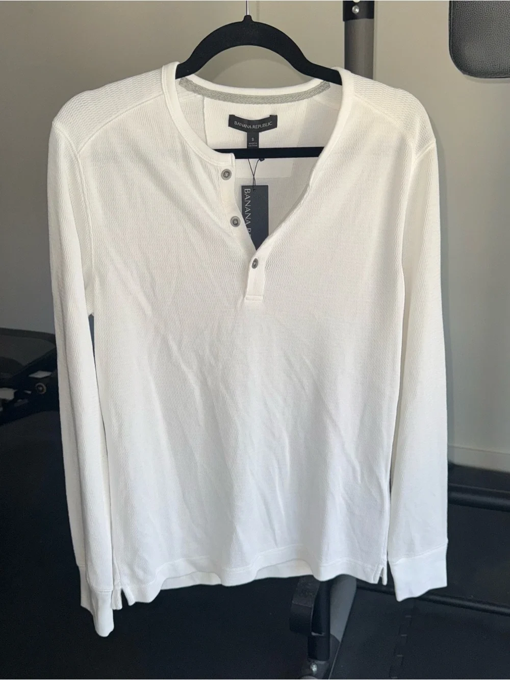 NWT Banana Republic White Henley